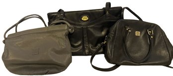 Three Women's Leather Handbags
