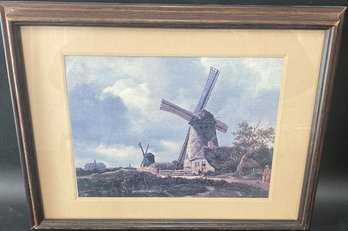 Framed Windmill Print - 18x13.75