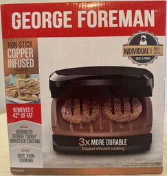 George Foreman Grill & Panini, Non Stick Copper Infused Coating