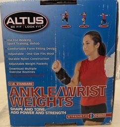 Altus Ankle/wrist Weights For Shaping And Toning, (5lbs Separate Sand Bags)