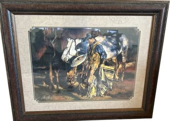 'Day's End' Signed And Numbered Print By Chris Owen With COA #540/950 Limited 34' H X 41' W