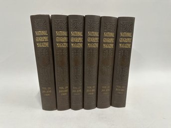 (6) National Geographic Magazine, (2 Pcs Each Vol. 20, 21 And 22)