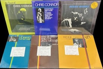 (6) Unopened Vinyl Record Collection, Chris Connor, Art Blakey, Bennie Green And Many More