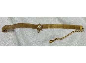 Stunning Antique Gold Color Choker Necklace