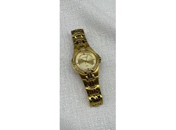 PULSAR 50M Gold Color Watch With Stainless Steel Back