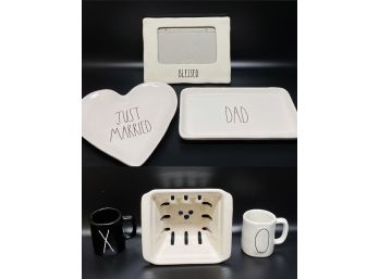 Rae Dunn Artisan Collection Just Married, Dad, Blessed, XO, Berry Basket Wedding Bundle