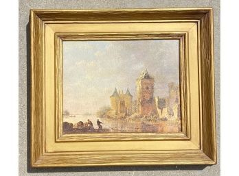 19th Century 14.5x12.5 Gold Ornate Framed Art Print