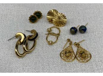 (6) Pairs Of Unique Earrings, Various Sizes