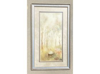 Vintage Sonoma 19x34 Metallic Framed Art Print With Original Tags