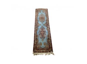 Beautiful Romanian Red/blue Entry Carpet Runner