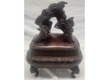 Asian Inspired Container, 8' Long, See Photo For Broken Part