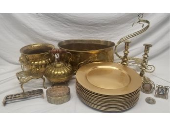 Brass And Copper Colored Decor Collection