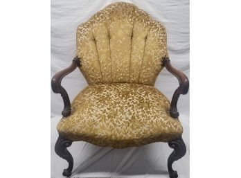 Elegant Gold Vintage Chair, 37x26