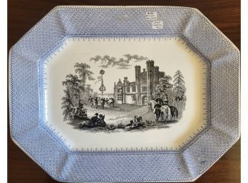 Mayer Baronial Halls Transferware Platter  16'