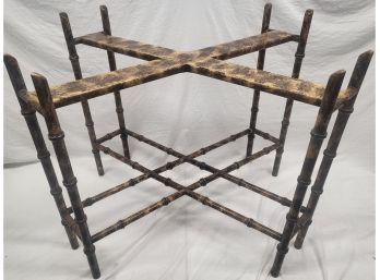 Bamboo-style Side Table For Trays