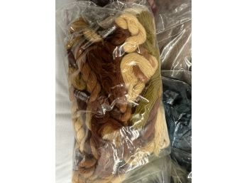 Multiple Bags And Colors Of Crafting Yarn