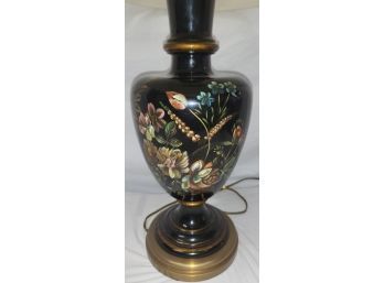 Hand Painted Porcelain Table Lamp, 30 Inches
