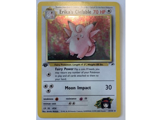 1995 clefable pokemon card value Amazon.com: Pokemon - Clefable (5) - Base Set 2