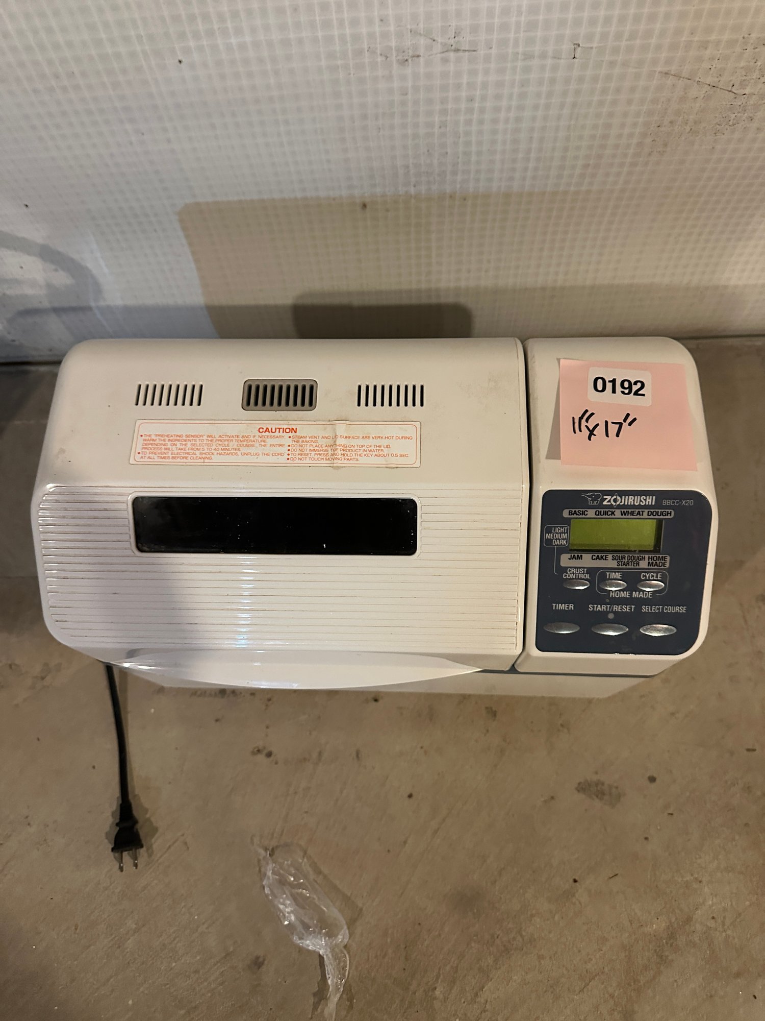 192 BreadMaker Machine 22122