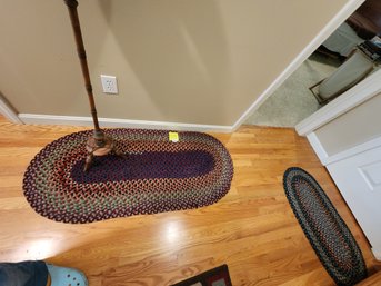076 - TWO OVAL SHAPED RUGS