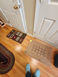074 - TWO RECTANGLE SHAPED RUGS