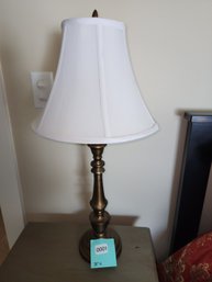 001 - 28' DESK LAMP WITH WHITE SHADE