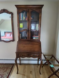 006 - ETHAN ALLEN FRENCH COUNTRY SECRETARY DESK W/ BOOKCASE