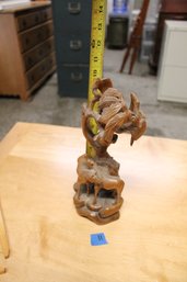 11   WOOD CARVED STATUE NATURE