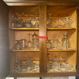 119 - Cabinet Of Glassware (Cups And Glasses)