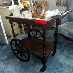 232 - Vintage Tea Cart Serving Table - ONLY - Contents On Top Not Included