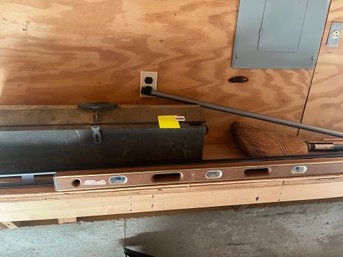 88- Tool Box Levels, Brooms