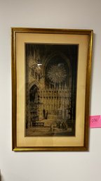081 - SIGNED CATHEDRAL ARTWORK