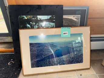 011 - Framed Landscape Photography Prints  Lot Of 3