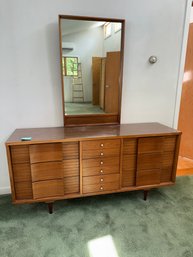 106 - Mid-century Modern Dresser With Mirror