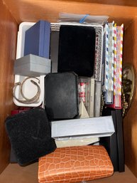 212 - LOT OF EMPTY JEWELRY BOXES AND MORE