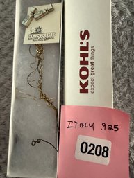 208 -  ITALIAN SILVER JEWELRY