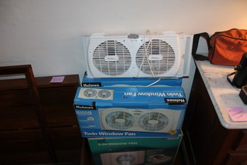 3 ~ SET 3 WINDOW FANS