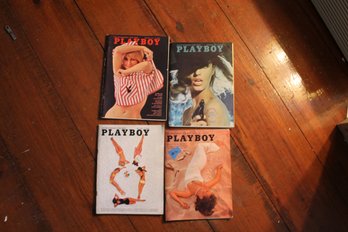 6 ~ SET 4 VINTAGE PLAYBOY MAGAZINES  ( 18 YRS OR OLDER)
