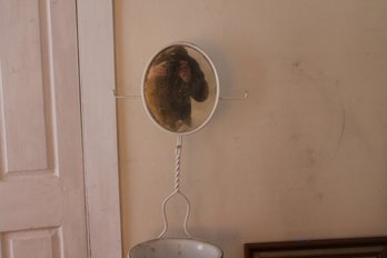 13 ~ ANTIQUIE SHAVER/ WASH BASIN METAL ONLY