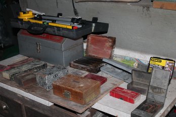 209 ~ TOOL LOT, STARRETT, CLAMPS , LASER LEVEL , MORE