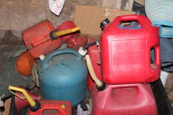 212 ~ GAS CANS , SOME FULL