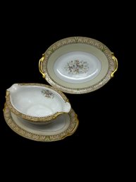 Noritake China, 'Ronald' Serving Bowl And Gravy Boat