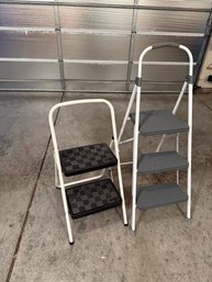 Two Folding Step Stools