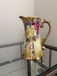 Vintage Hand-painted Porcelain Pitcher