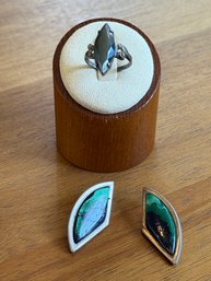 Sterling Ring And Earrings