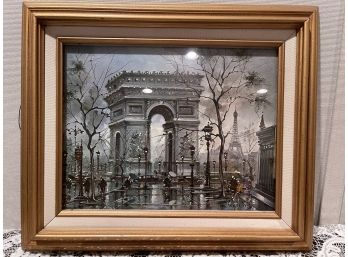 Paris Port Alexander III Tour Eiffel Tour Print Framed