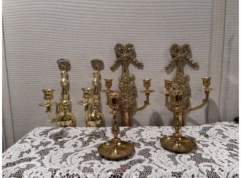 Brass Wall Hanging Candle Sticks