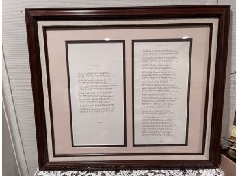 Framed Story About A Mother And Father