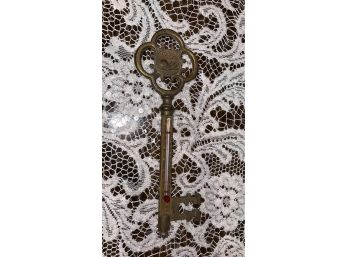 Antique Brass Thermometer Skeleton Key- Chicago