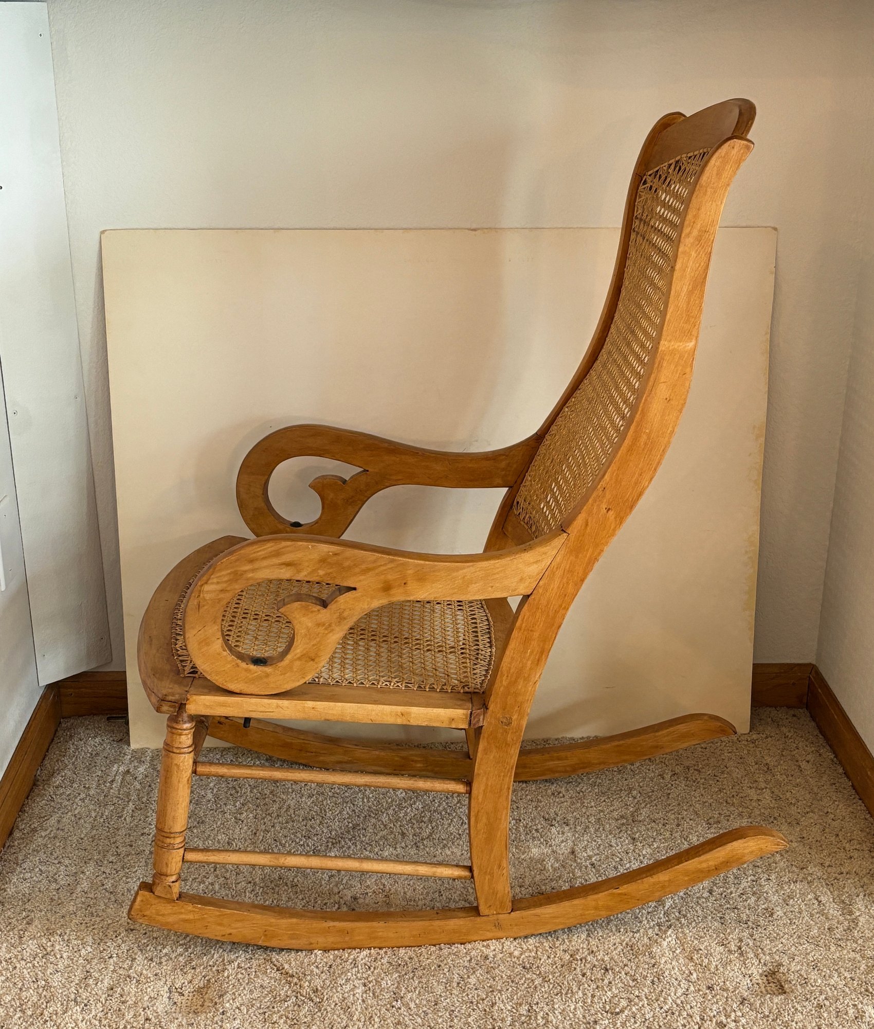 家具 Japanese vintage Akita woodwork Rocking chair with attractive taste and beautiful form (armchair, itaza chair, swing chair, vintage) RARE Antique Old Hickory Chair Company Andrew Jackson model